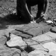 Texas Map in Stone, Bastrop State Park, c. 1936