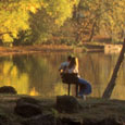 Rockwork Abutments, Tyler State Park, c. 1990