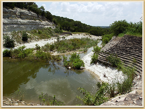 Rock Lined Spillway, Cleburne State Park, c. 2007 Rock Lined Spillway, Cleburne State Park, c. 2007